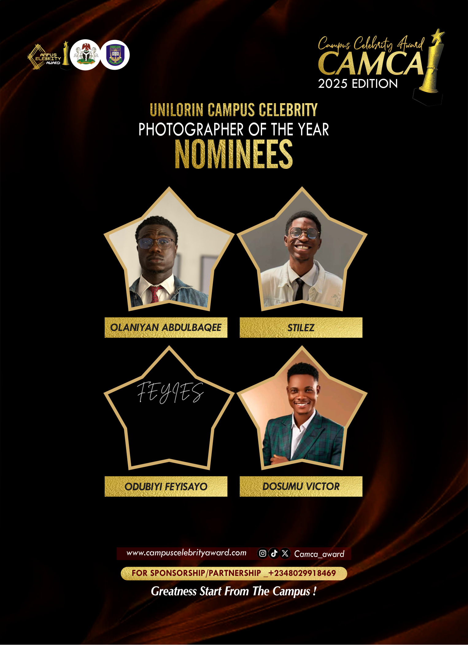 PHOTOGRAPHER - UNILORIN