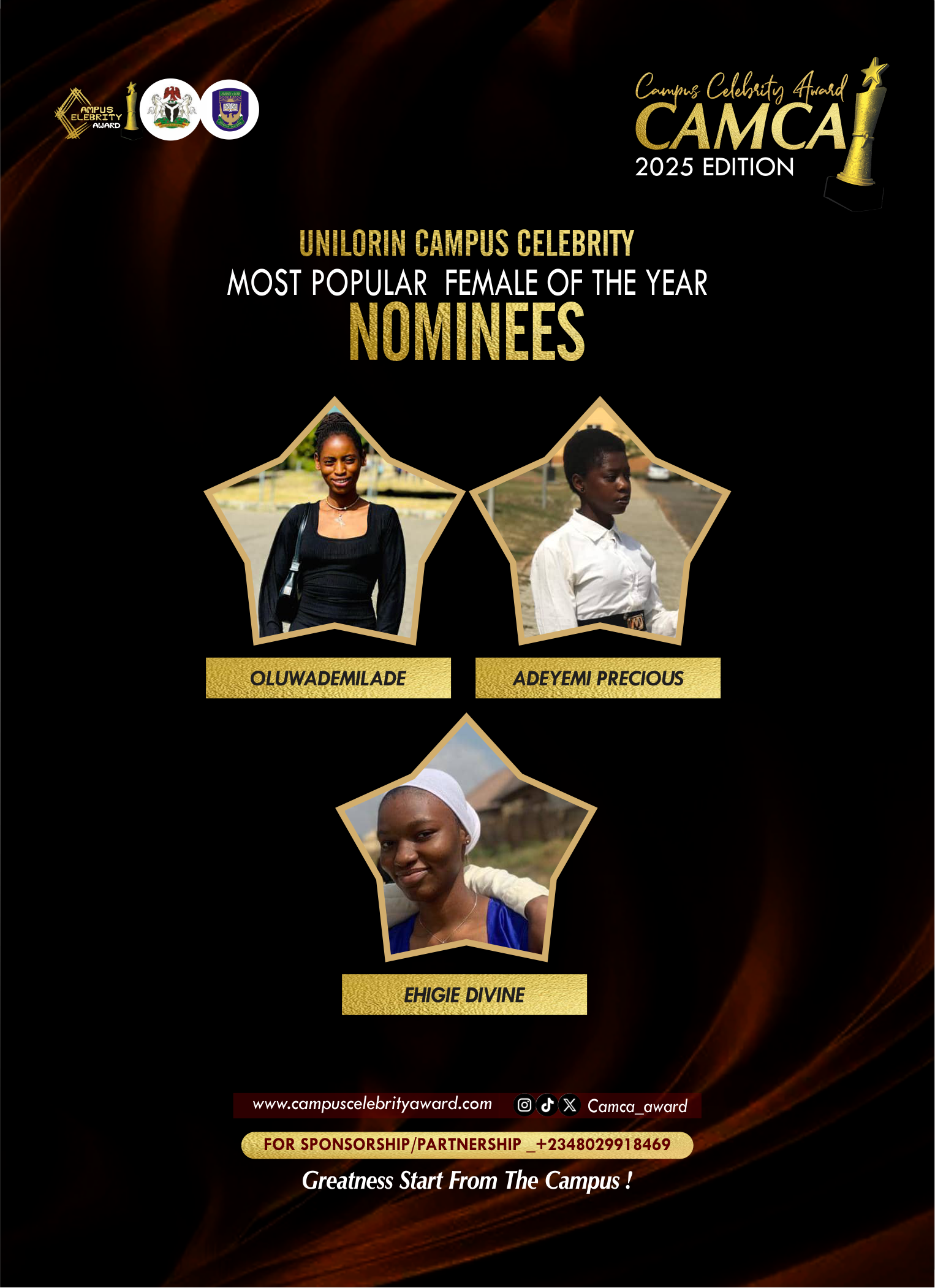 MOST POPULAR FEMALE - UNILORIN