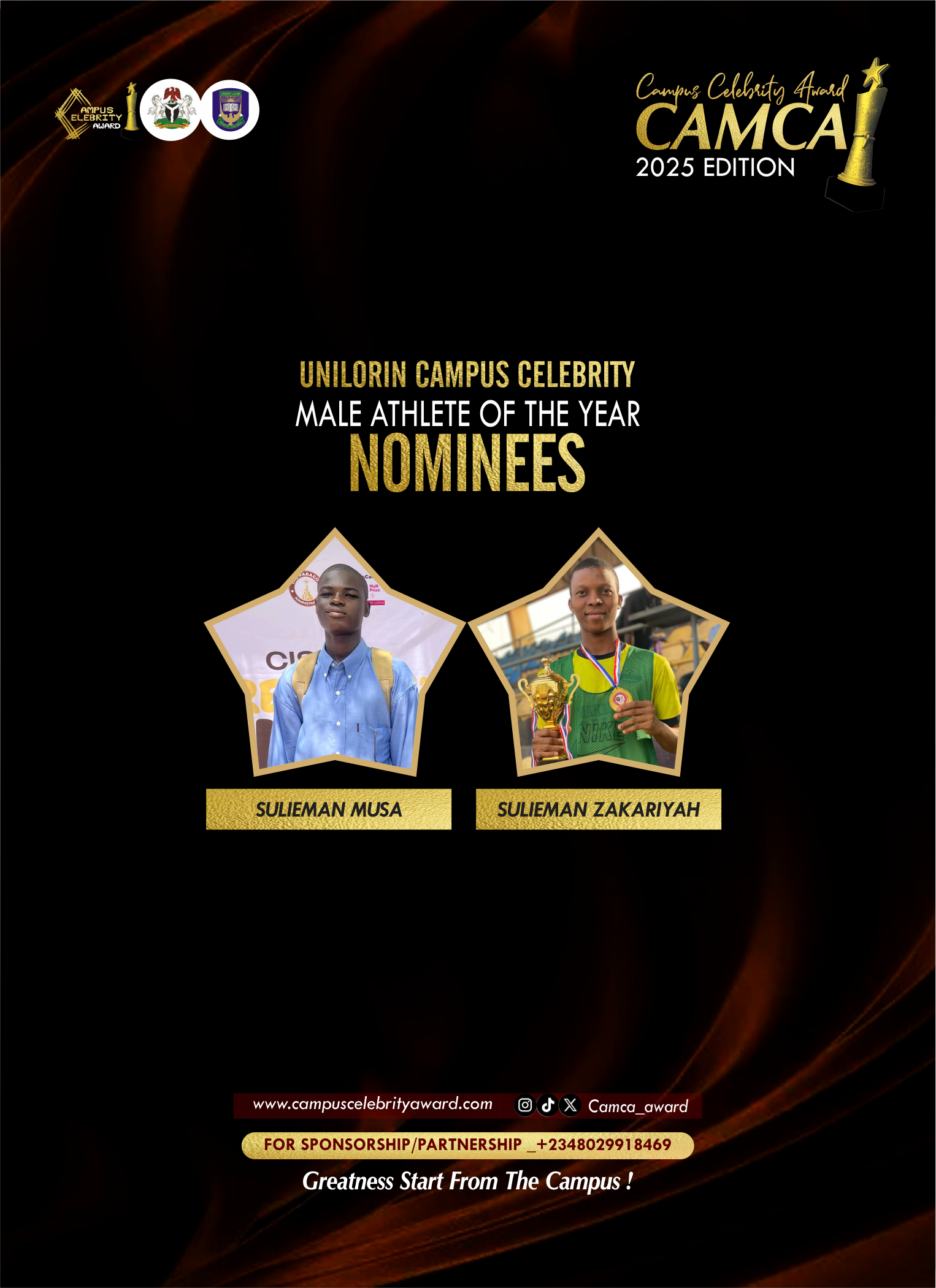 MALE ATHLETE - UNILORIN