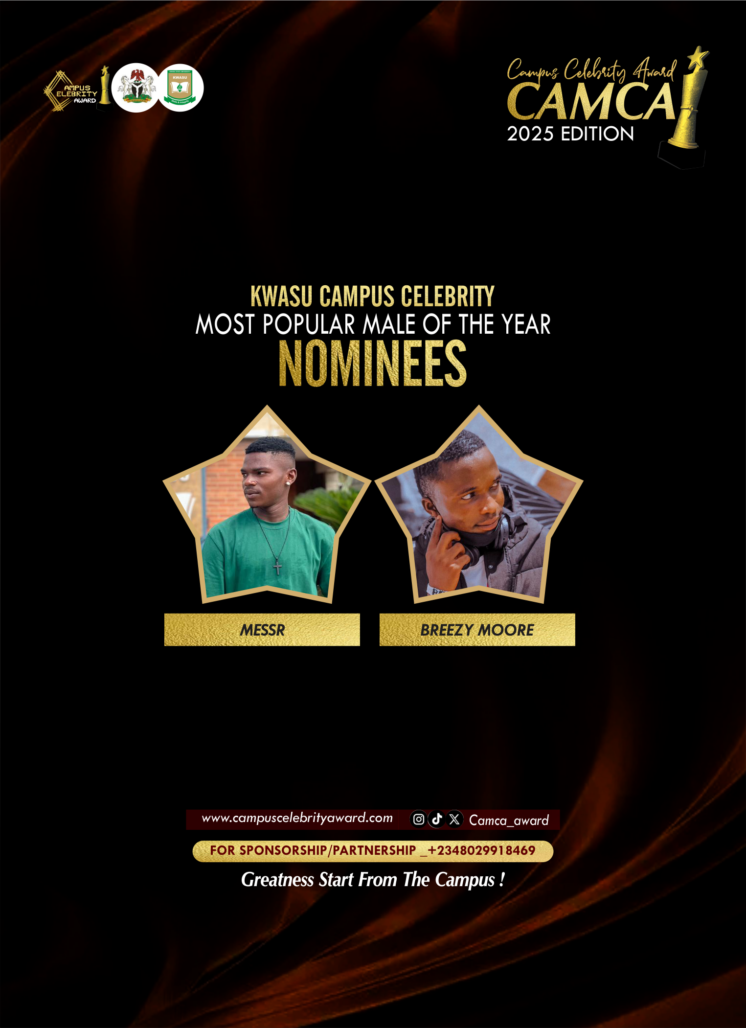 MOST POPULAR MALE - KWASU